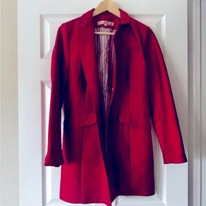 Red Trenchcoat by Calvin Klein